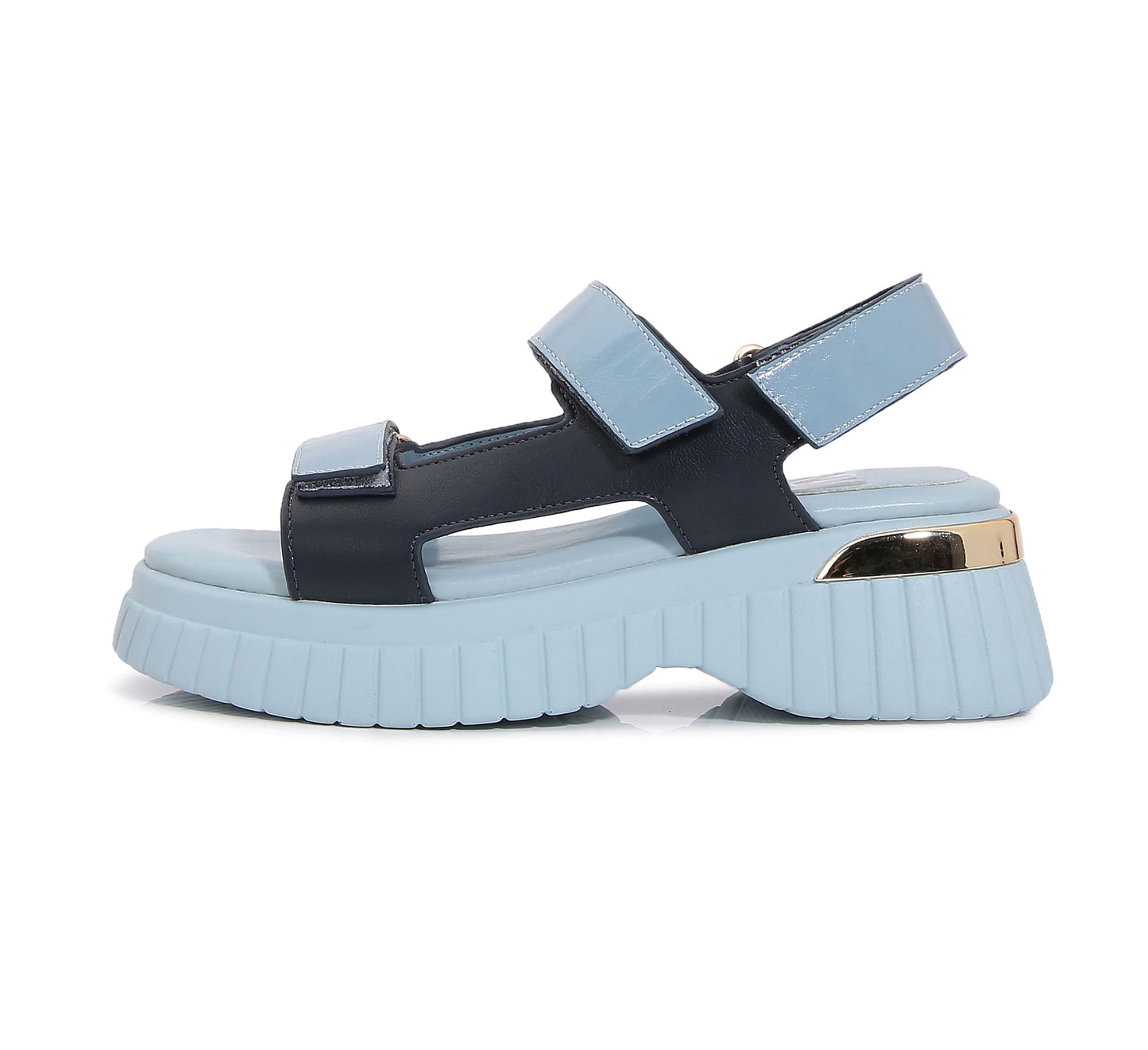 BAYSIDE BLUE PLATFORM SANDAL