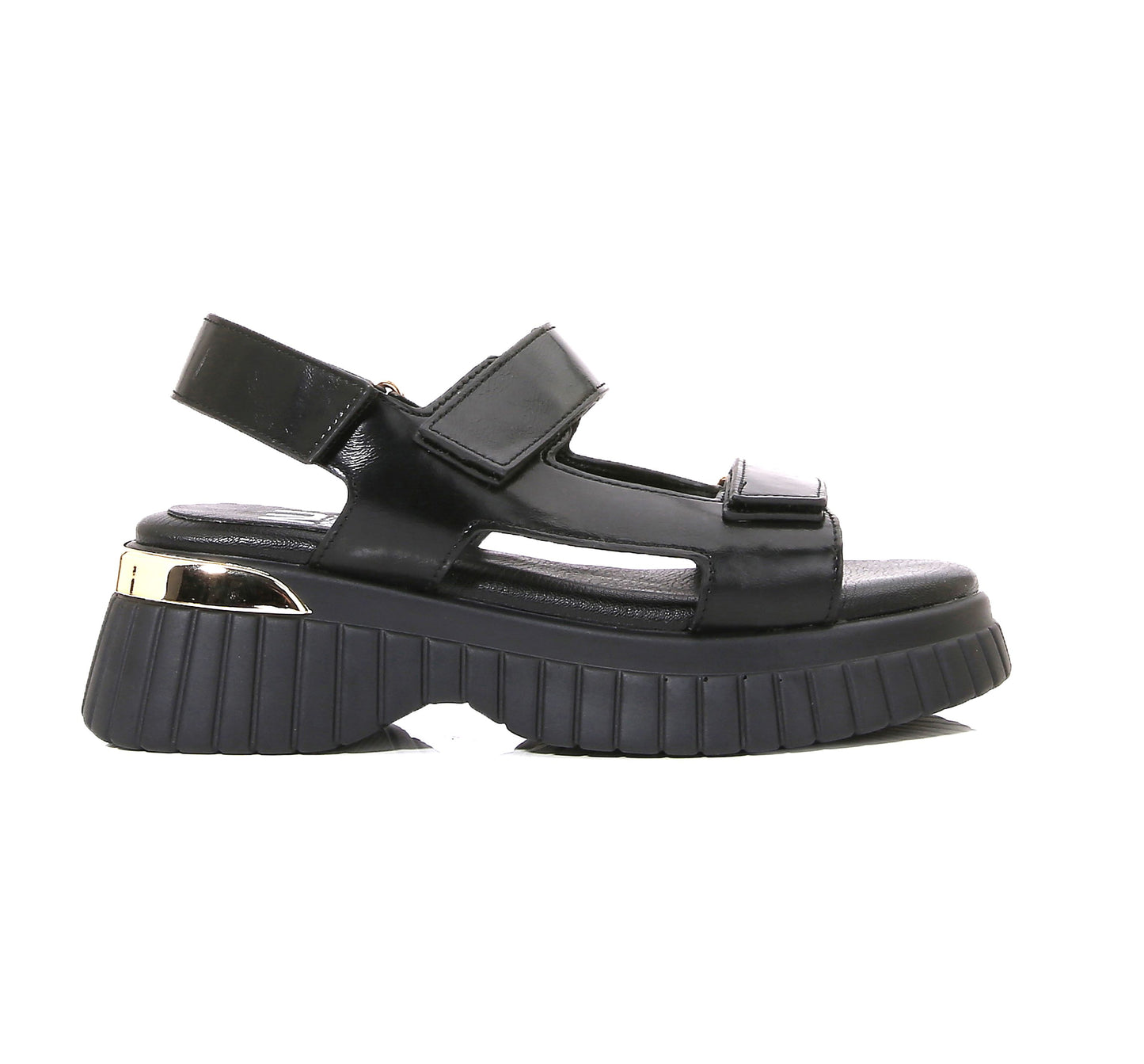 BAYSIDE BLACK PLATFORM SANDAL
