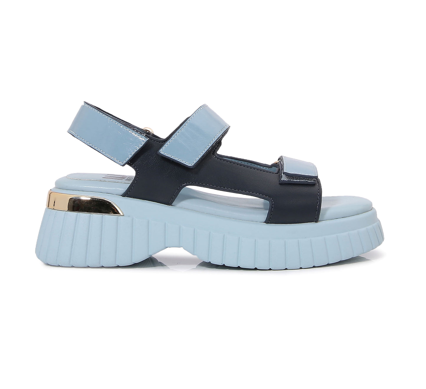 BAYSIDE BLUE PLATFORM SANDAL