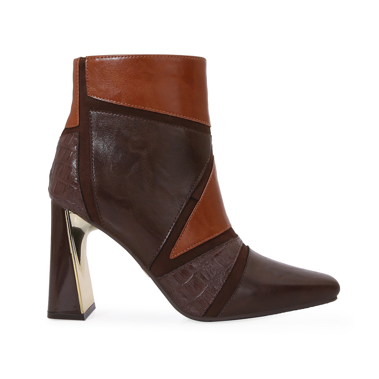 FEEBEE MULTI BROWN BOOTIE