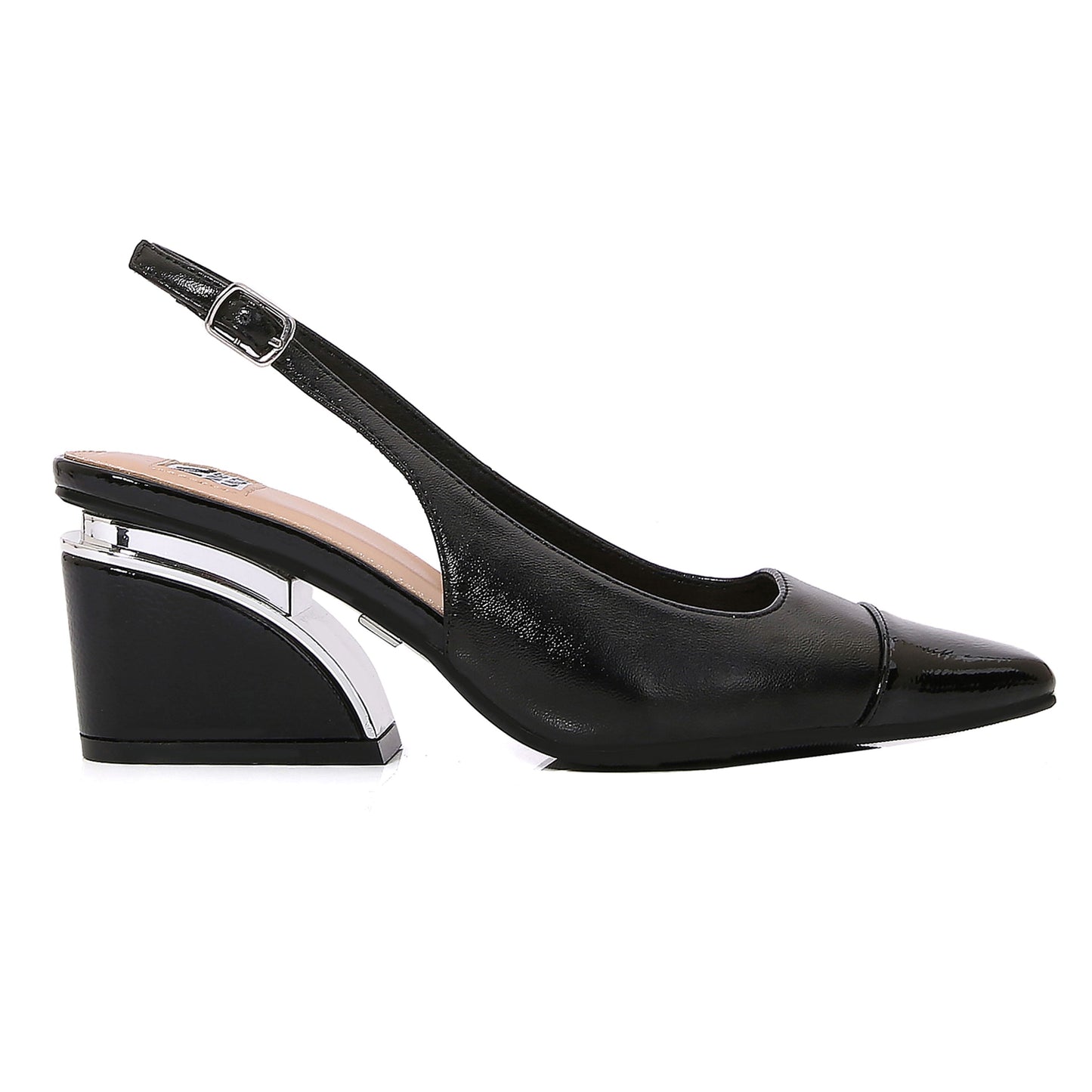 HAZEL BLACK SLING BACK PUMP