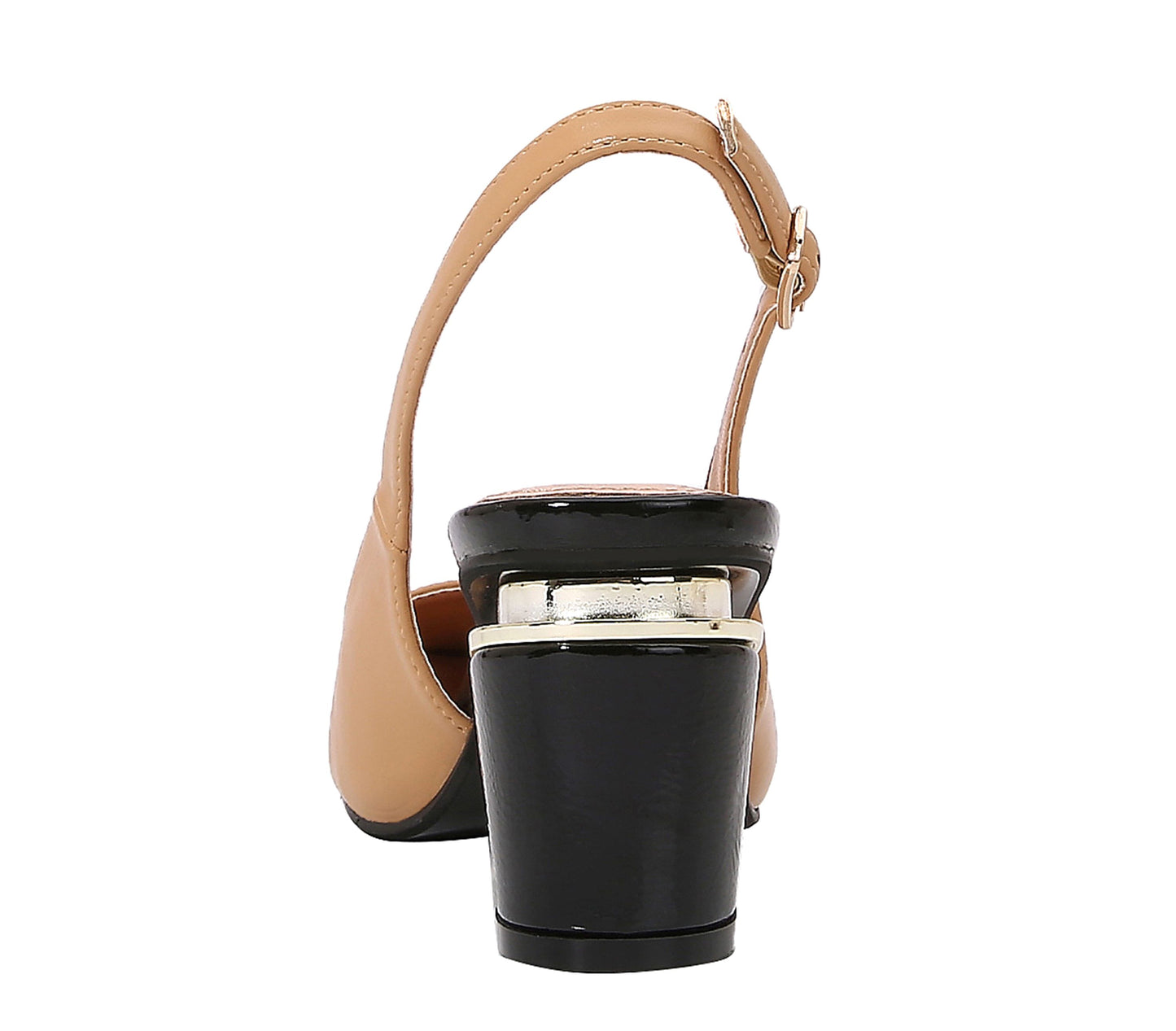 HAZEL CAMEL SLING BACK PUMP