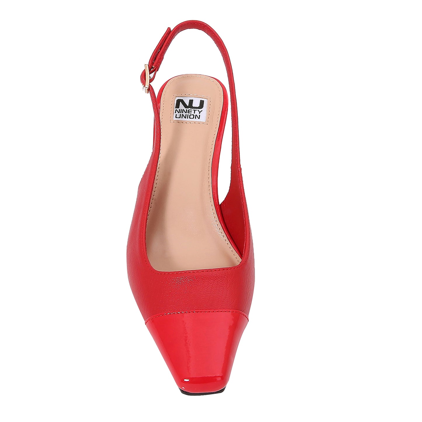 HAZEL RED SLING BACK PUMP