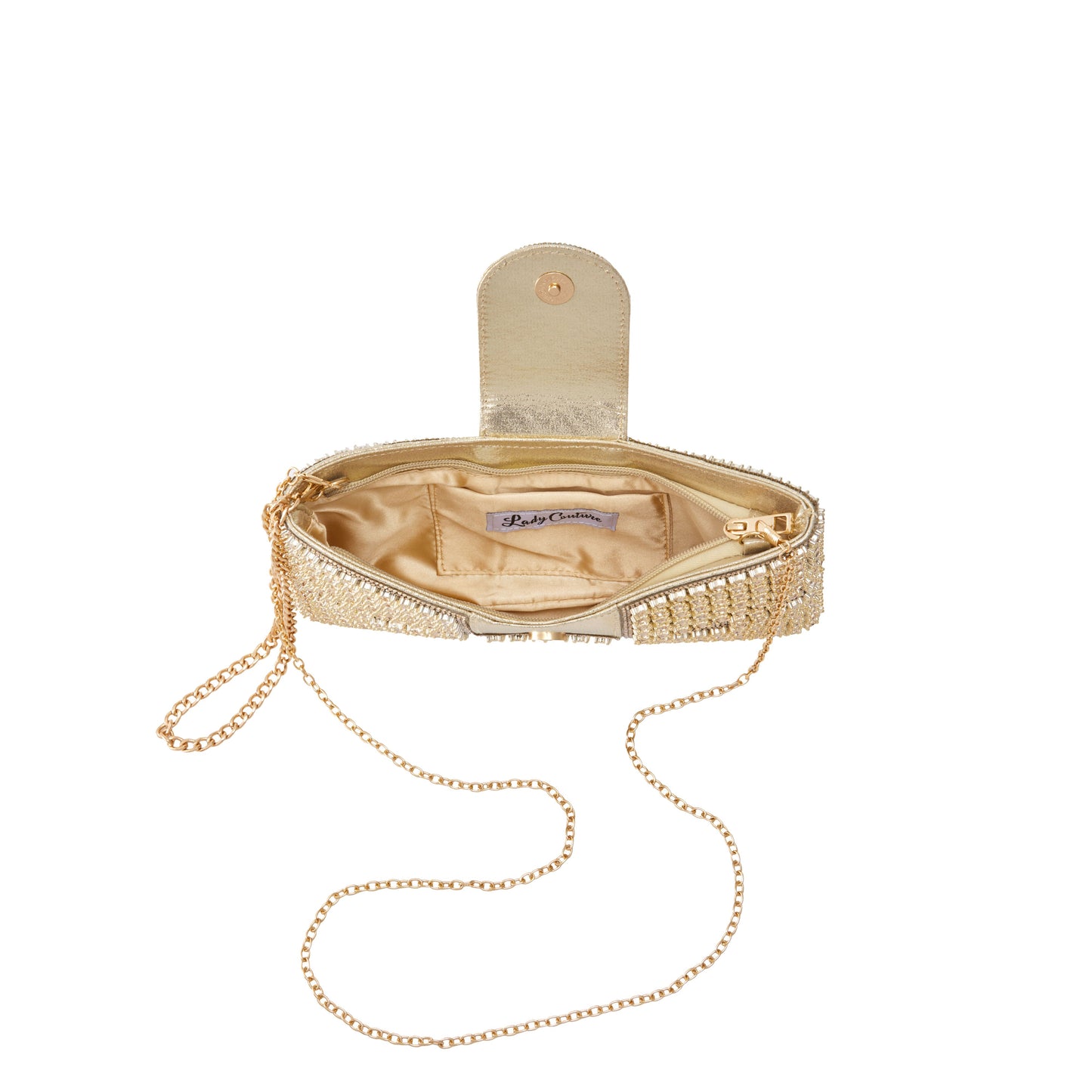 IVY GOLD CLUTCH HANDBAG
