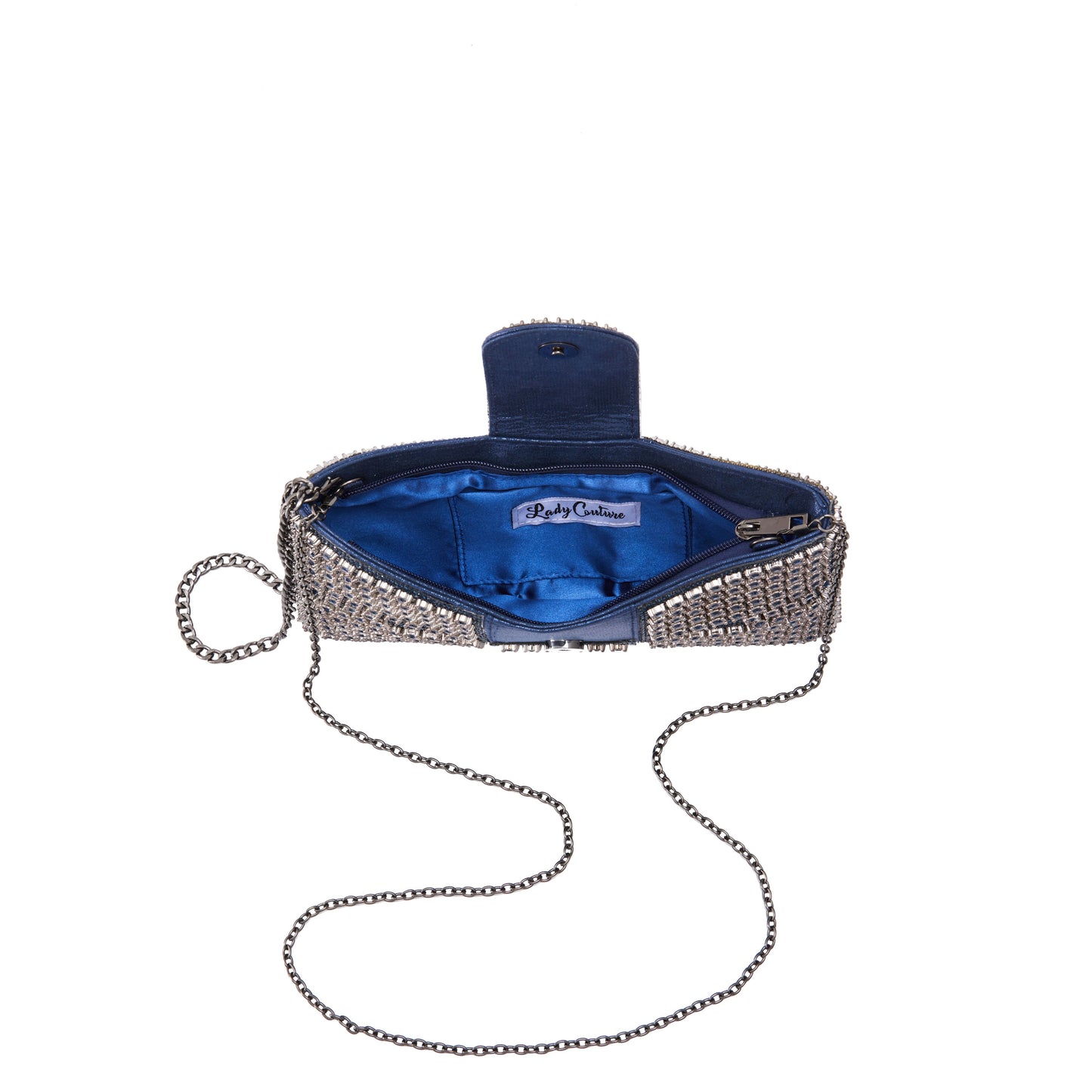 IVY NAVY CLUTCH HANDBAG