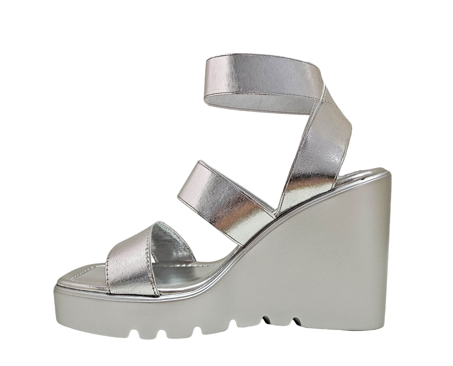 PAIGE SILVER WEDGE