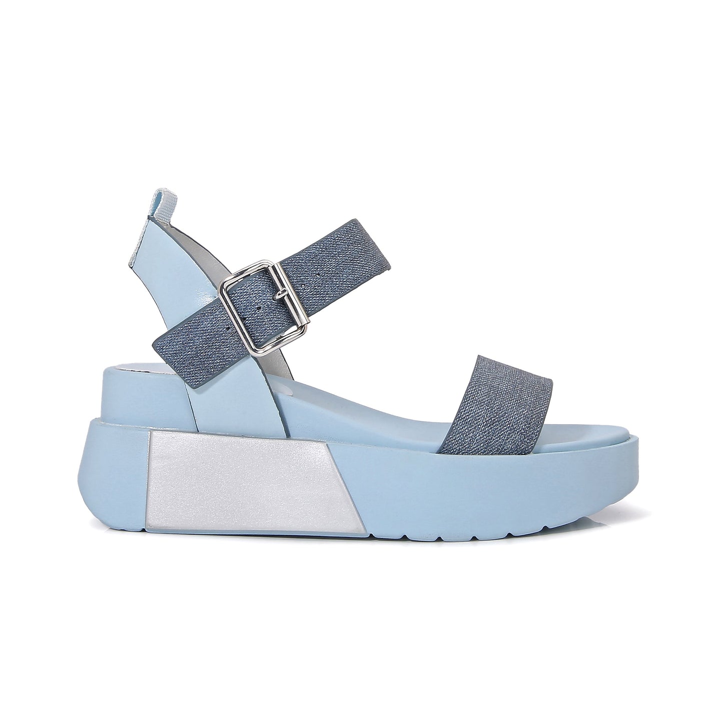 WONDER BLUE DENIM WEDGE