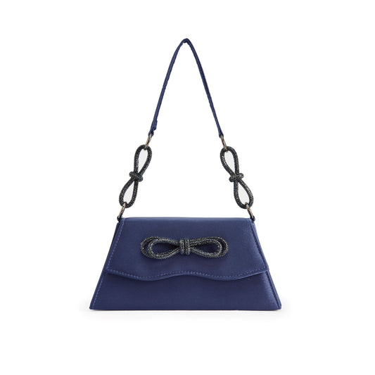 AMY NAVY SHOULDER HANDBAG