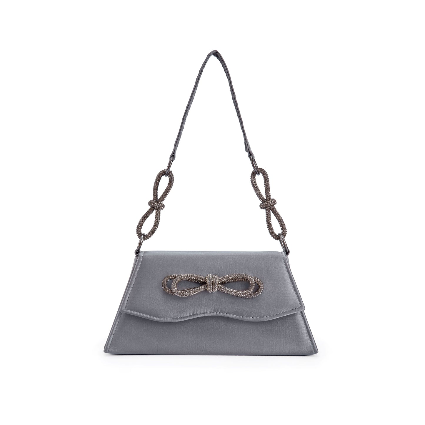 AMY PEWTER SHOULDER HANDBAG