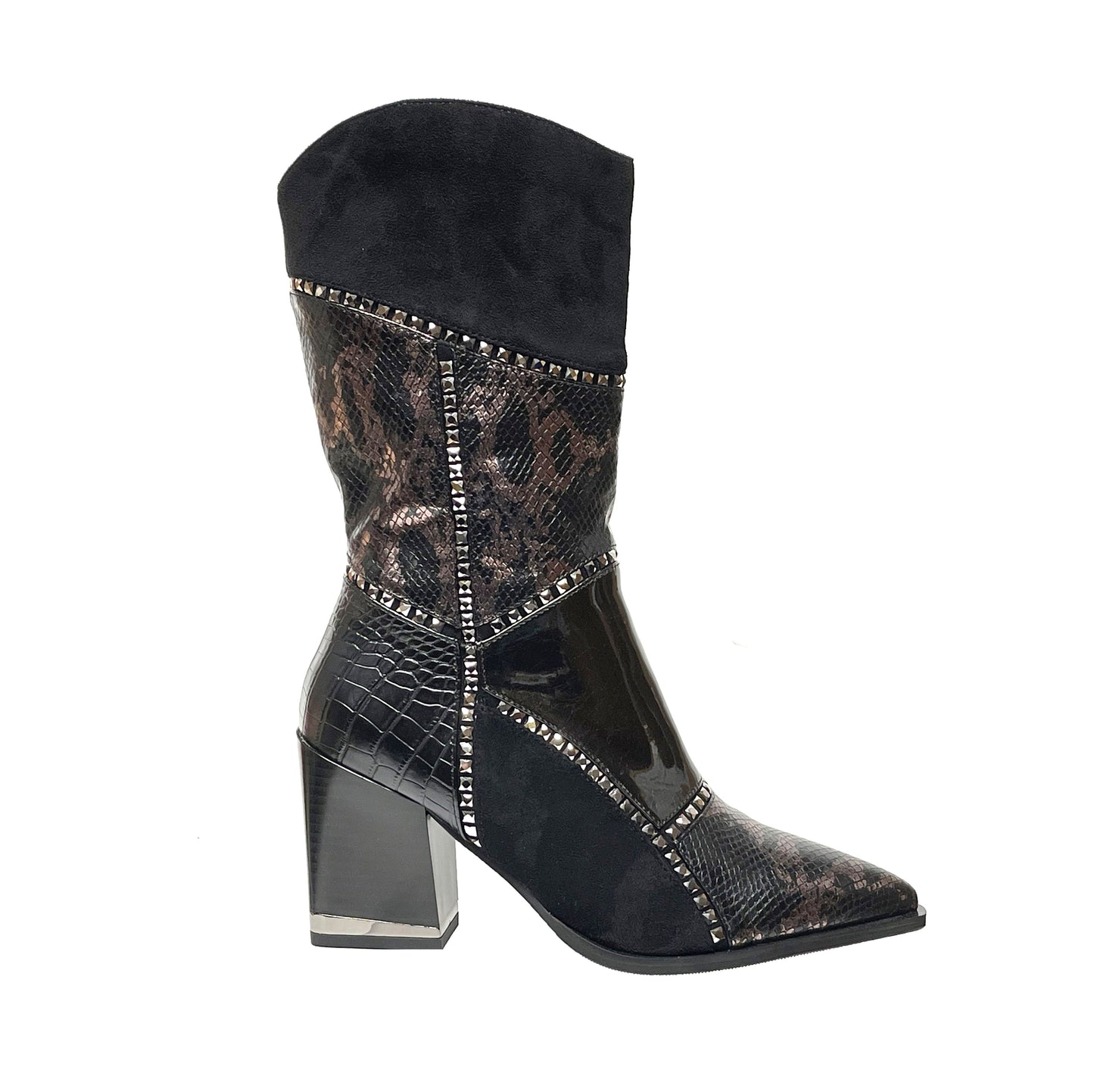 COWGIRL BLACK BOOT (NEW ARRIVAL)