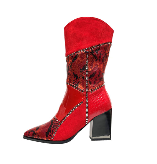 COWGIRL RED BOOT (NEW ARRIVAL)