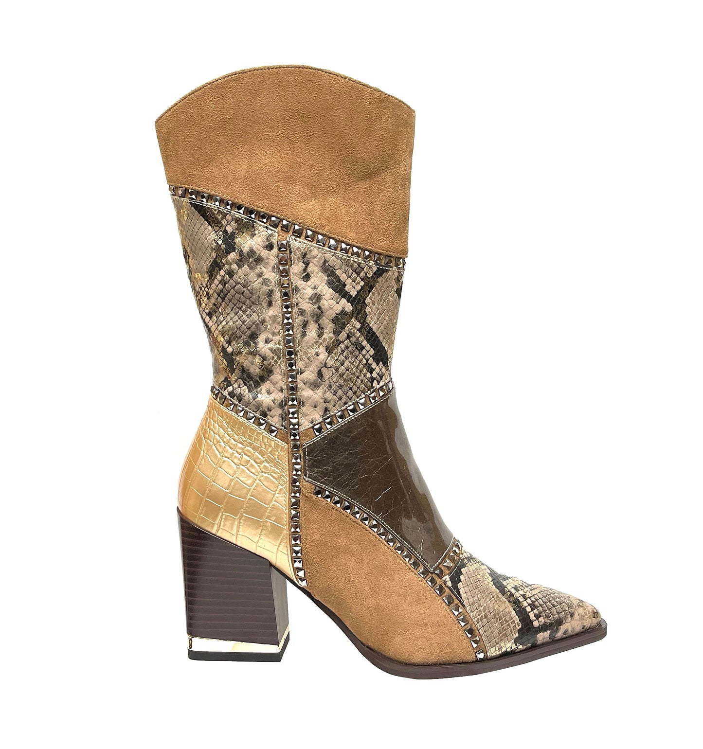 COWGIRL TAUPE BOOT (NEW ARRIVAL)