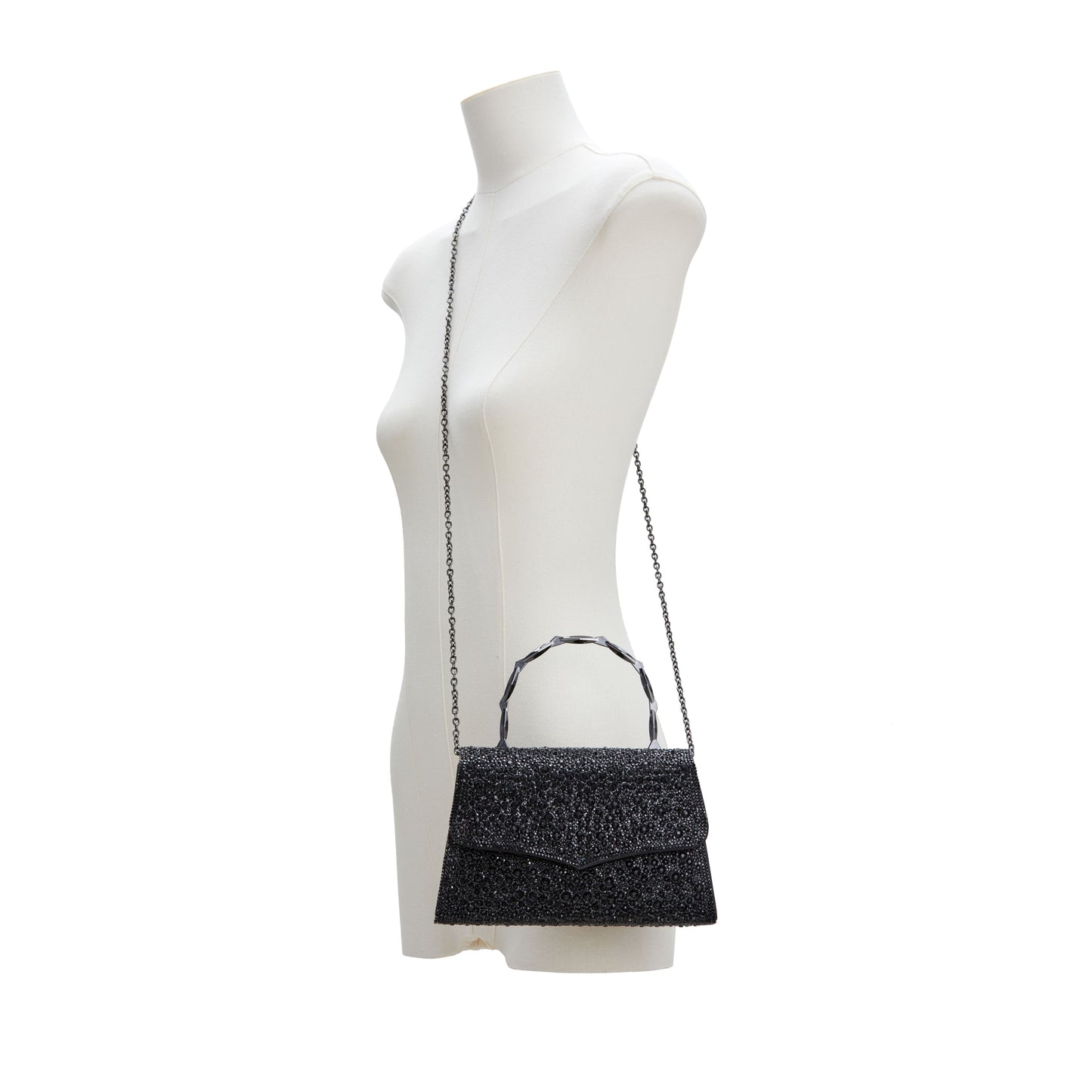 ASHLEY BLACK SHOULDER HANDBAG