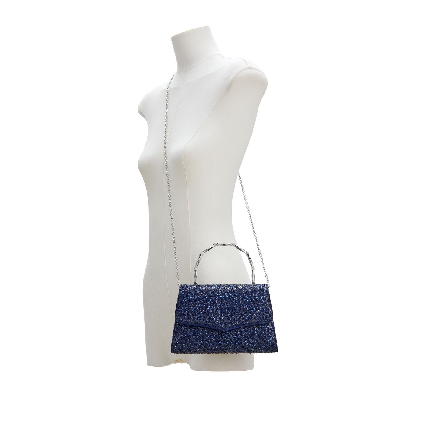 ASHLEY NAVY SHOULDER HANDBAG