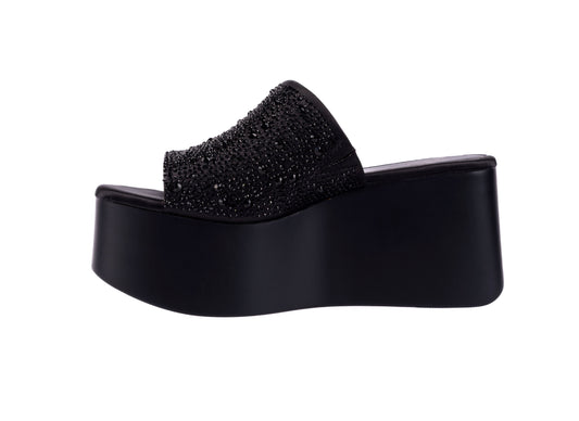 BAHAMAS BLK WEDGE PLATFORM (NEW ARRIVAL)