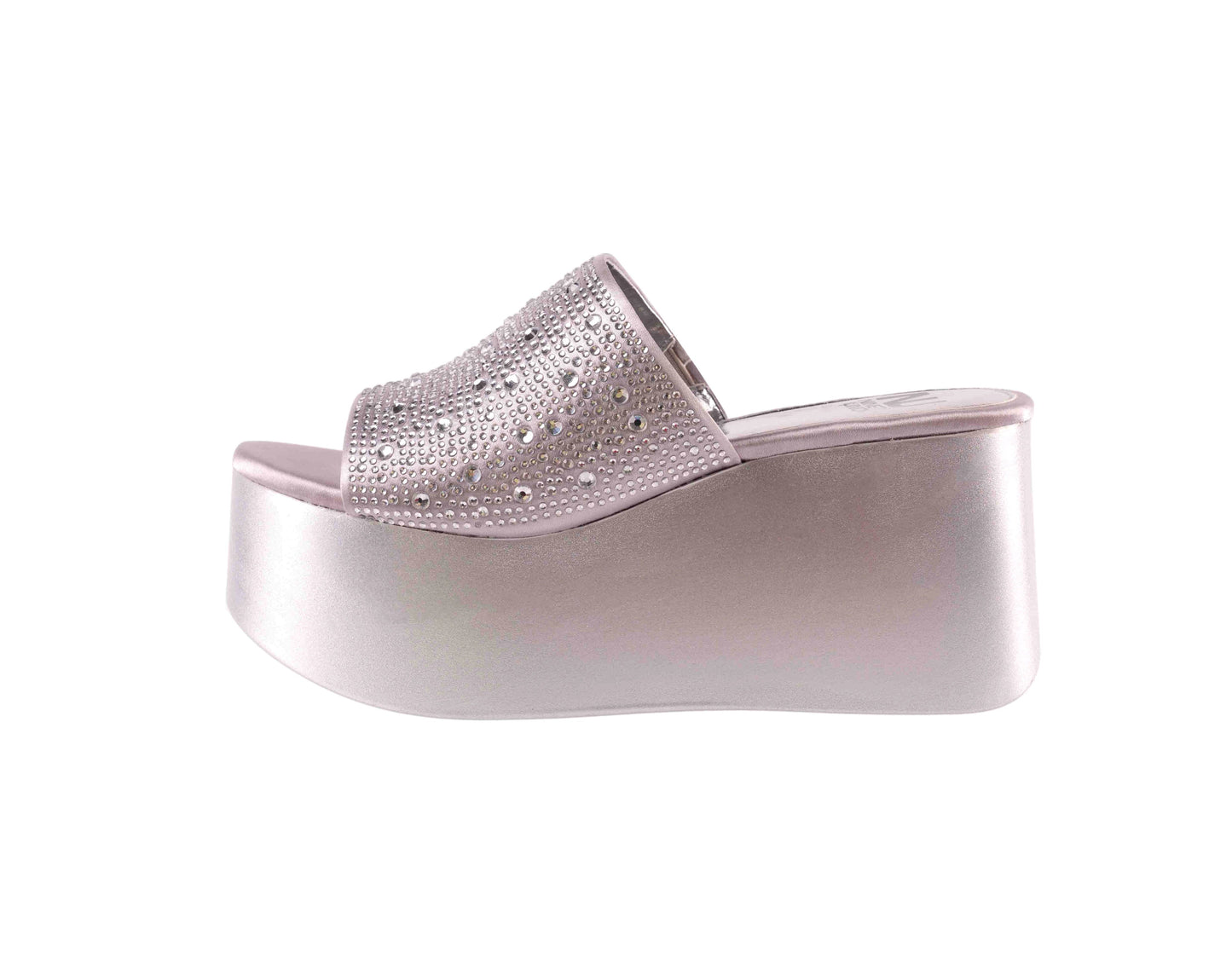 BAHAMAS SILVER WEDGE PLATFORM (NON-WIDE WIDTH/NEW ARRIVAL)