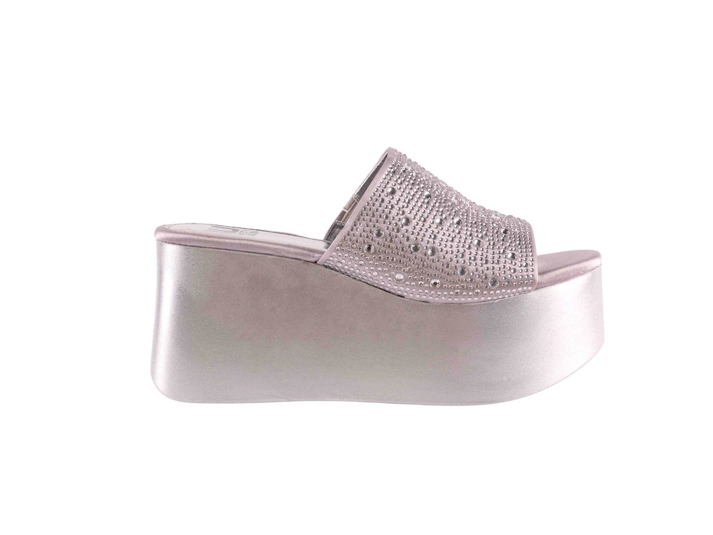 BAHAMAS SILVER WEDGE PLATFORM (NON-WIDE WIDTH/NEW ARRIVAL)