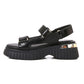 BAYSIDE BLACK PLATFORM SANDAL