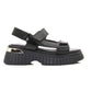 BAYSIDE BLACK PLATFORM SANDAL