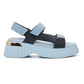 BAYSIDE BLUE PLATFORM SANDAL