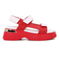BAYSIDE RED PLATFORM SANDAL