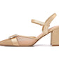 BIANCA GOLD SLING BACK PUMP
