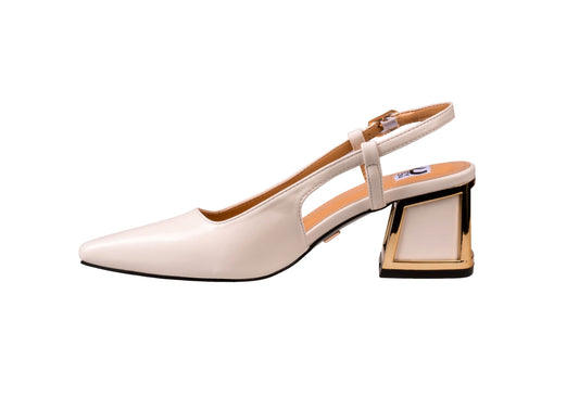 BLAKE BEIGE BLOCK HEEL