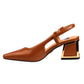 BLAKE COGNAC SLING BACK