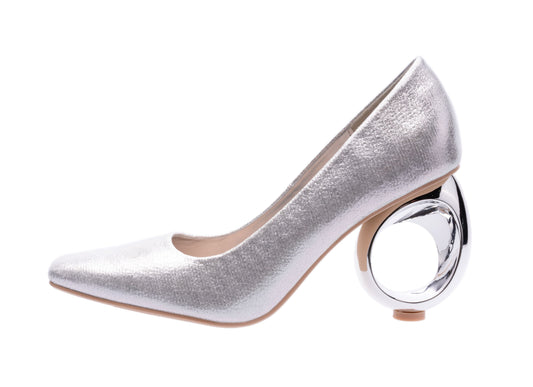 BLAST SILVER HEEL PUMP (NON-WIDE WIDTH)