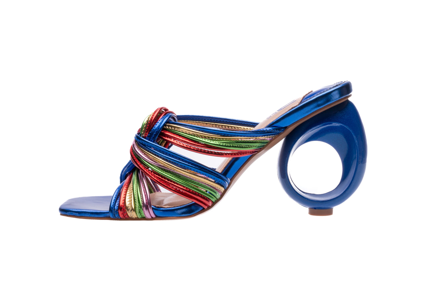 BRAZIL MULTI-BLUE SANDAL (NON-WIDE WIDTH/NEW ARRIVAL)