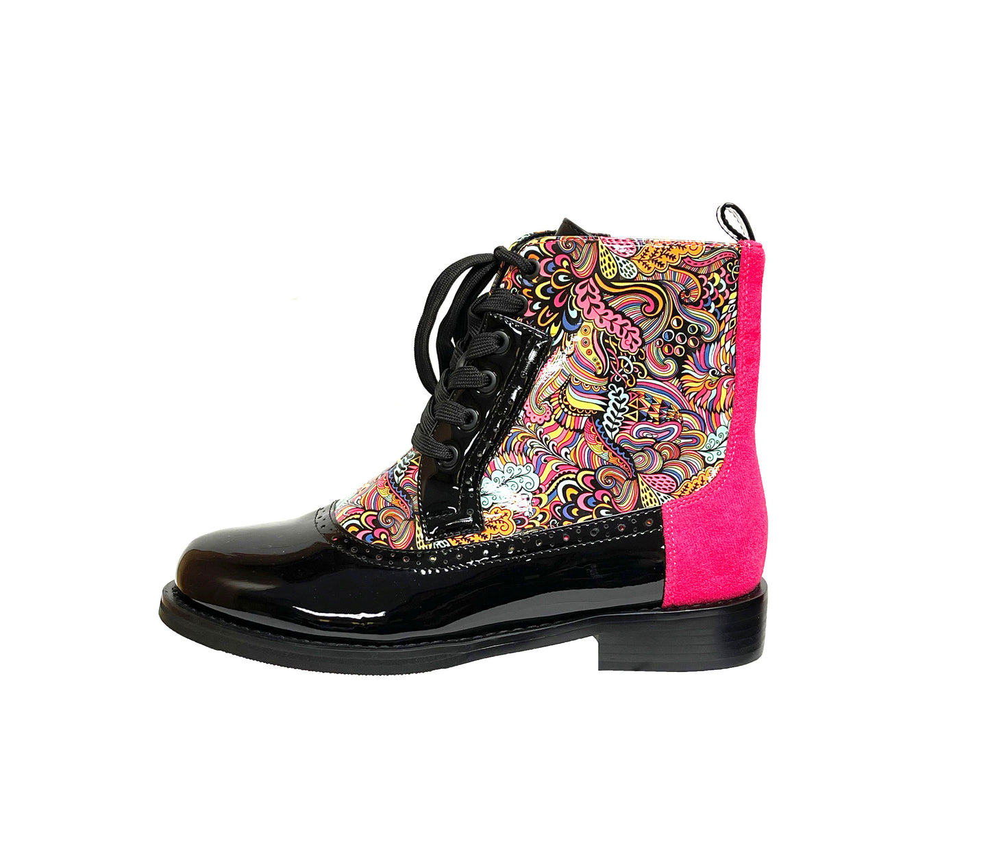 CHELSEA BLACK LACE PAISLEY BOOTIE (NEW ARRIVAL)