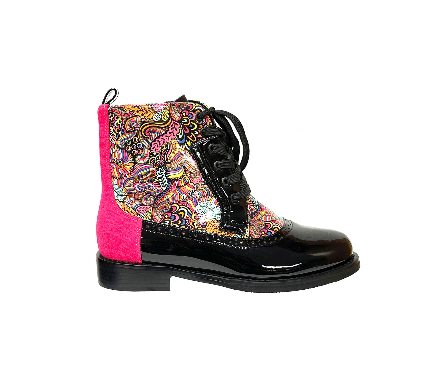 CHELSEA BLACK LACE PAISLEY BOOTIE (NEW ARRIVAL)