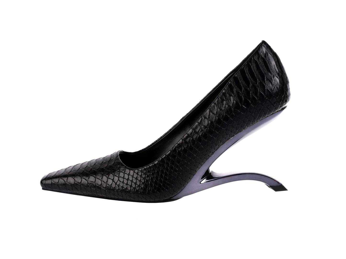 INTENSE BLACK SNK HEEL PUMP (NEW ARRIVAL)