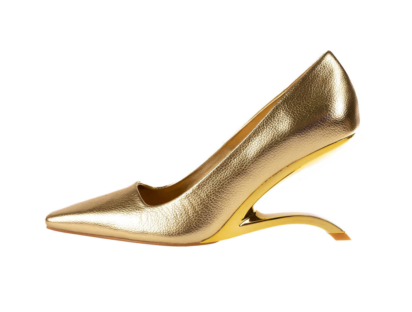 INTENSE GOLD HEEL PUMP (NEW ARRIVAL)