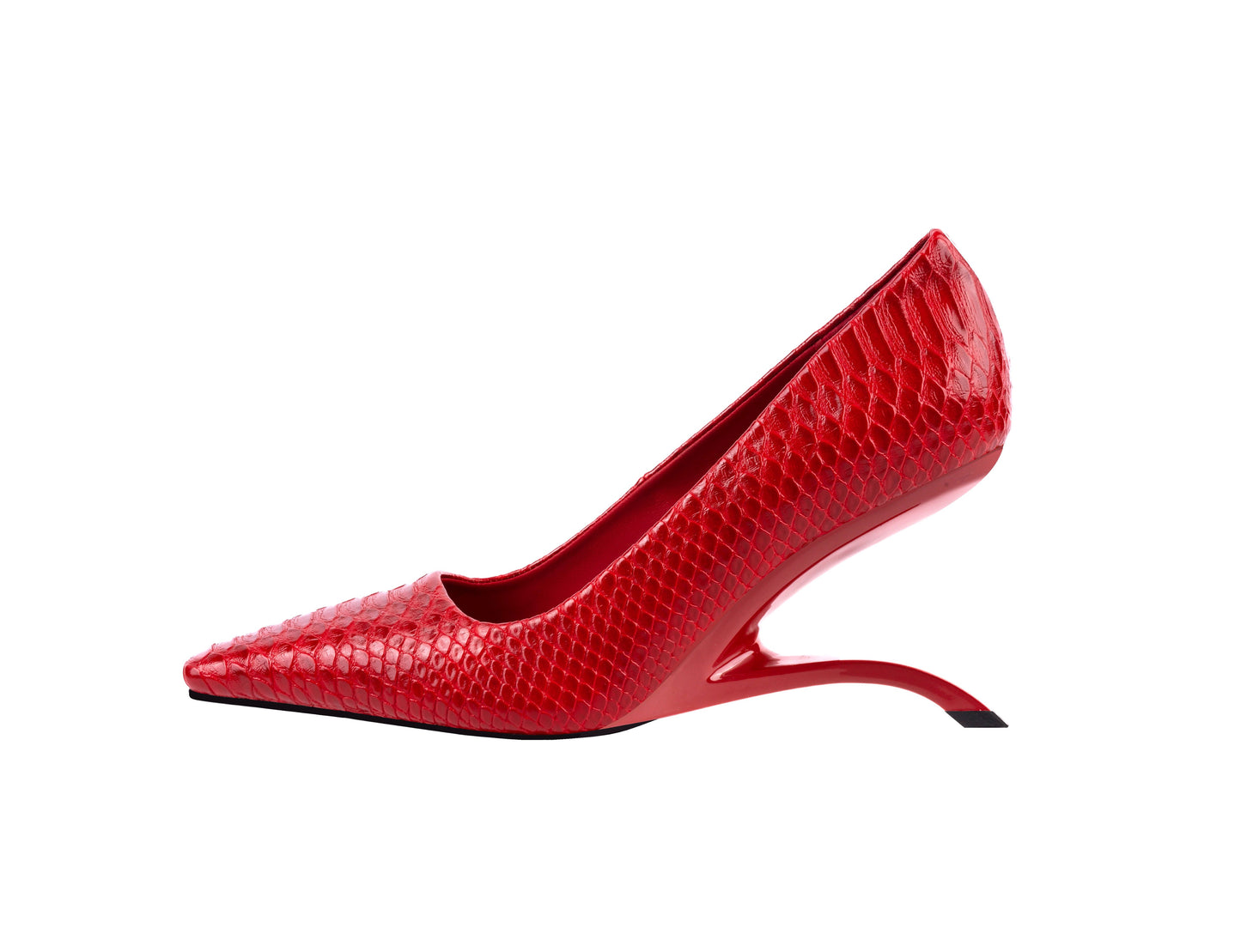 INTENSE RED SNK HEEL PUMP (NEW ARRIVAL)