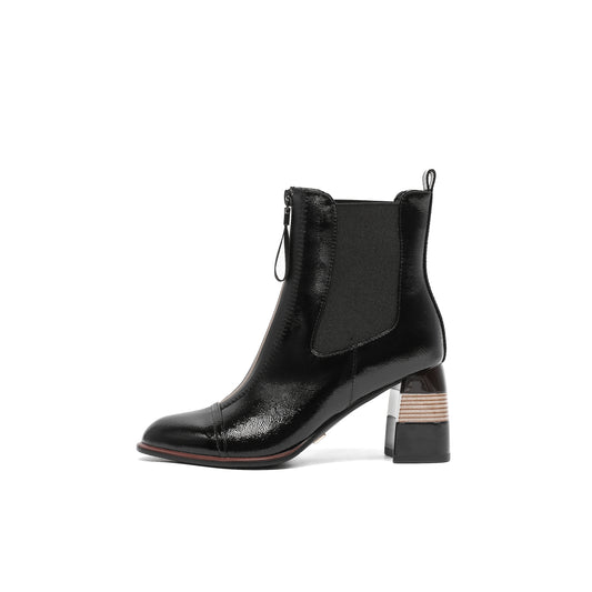 RACHEL CHELSEA BLACK BOOTIE
