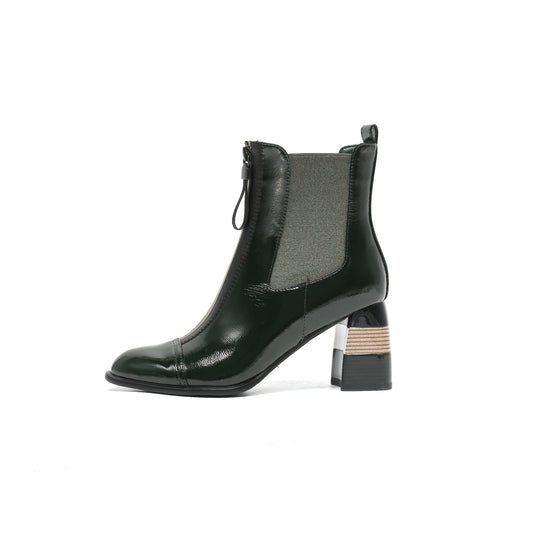 RACHEL CHELSEA GREEN BOOTIE