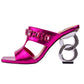 EMBELLISHED FUSCHIA SLIDE HEEL (NEW ARRIVAL)