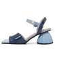 SEASHELL BLUE BLOCK HEEL