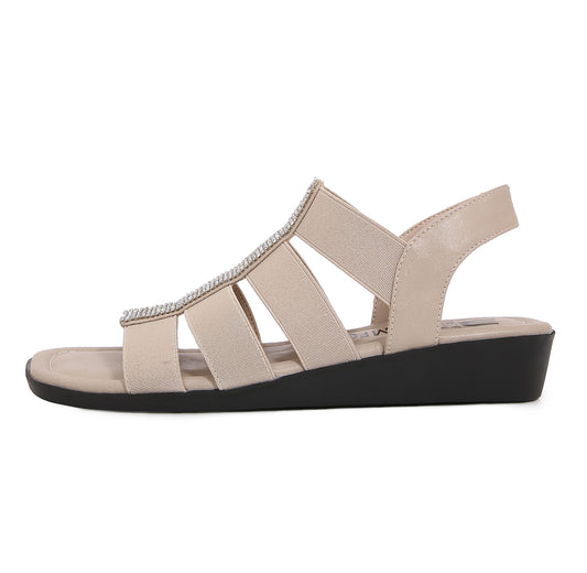 TAUPE SUNSET WEDGE HEEL