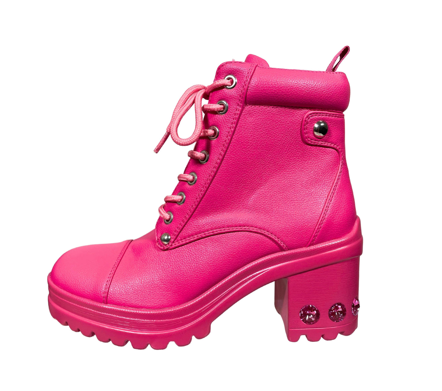 THUNDER FUSCHIA COMBAT BOOT (NEW ARRIVAL)