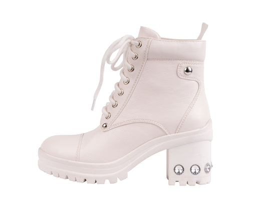 THUNDER WHITE COMBAT BOOT (NEW ARRIVAL)