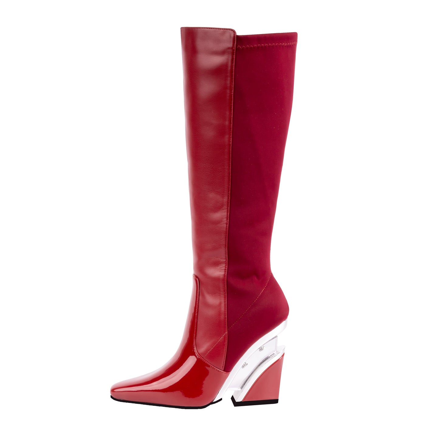 VILLA BURGUNDY KNEE HIGH BOOT (NEW ARRIVAL)