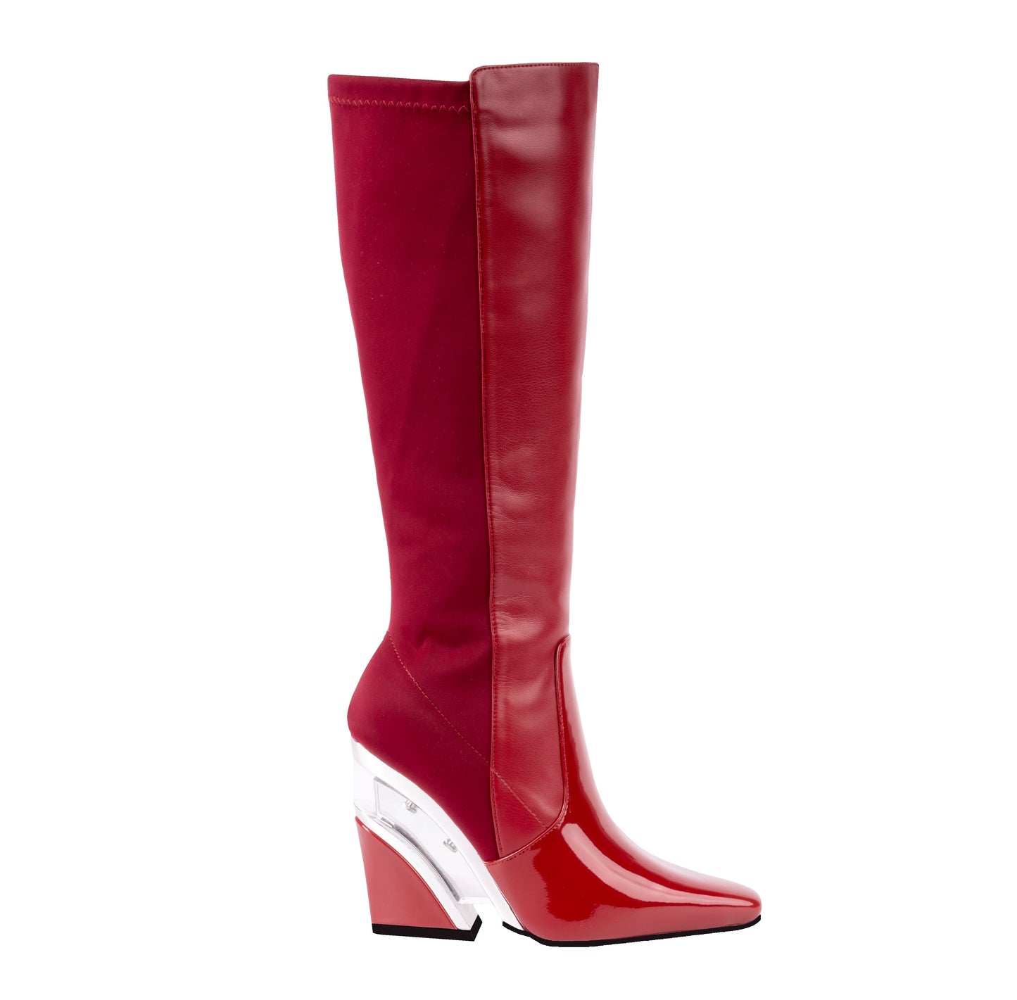 VILLA BURGUNDY KNEE HIGH BOOT (NEW ARRIVAL)